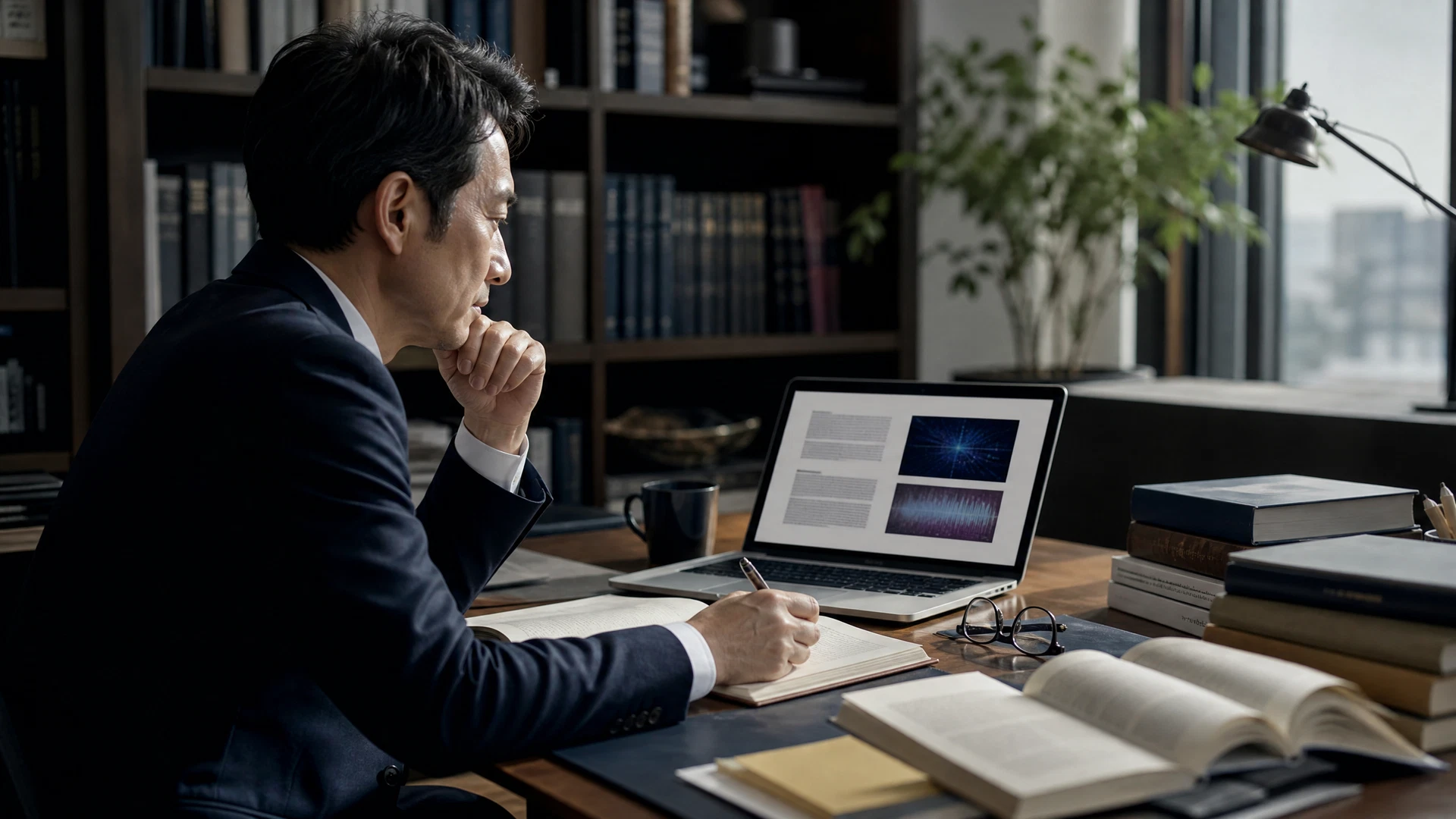 顧客対応業務でAIツールを使用する新人オペレーターと経験豊富なスーパーバイザー